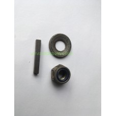 Microcar Variator nut washer and woodruff key 